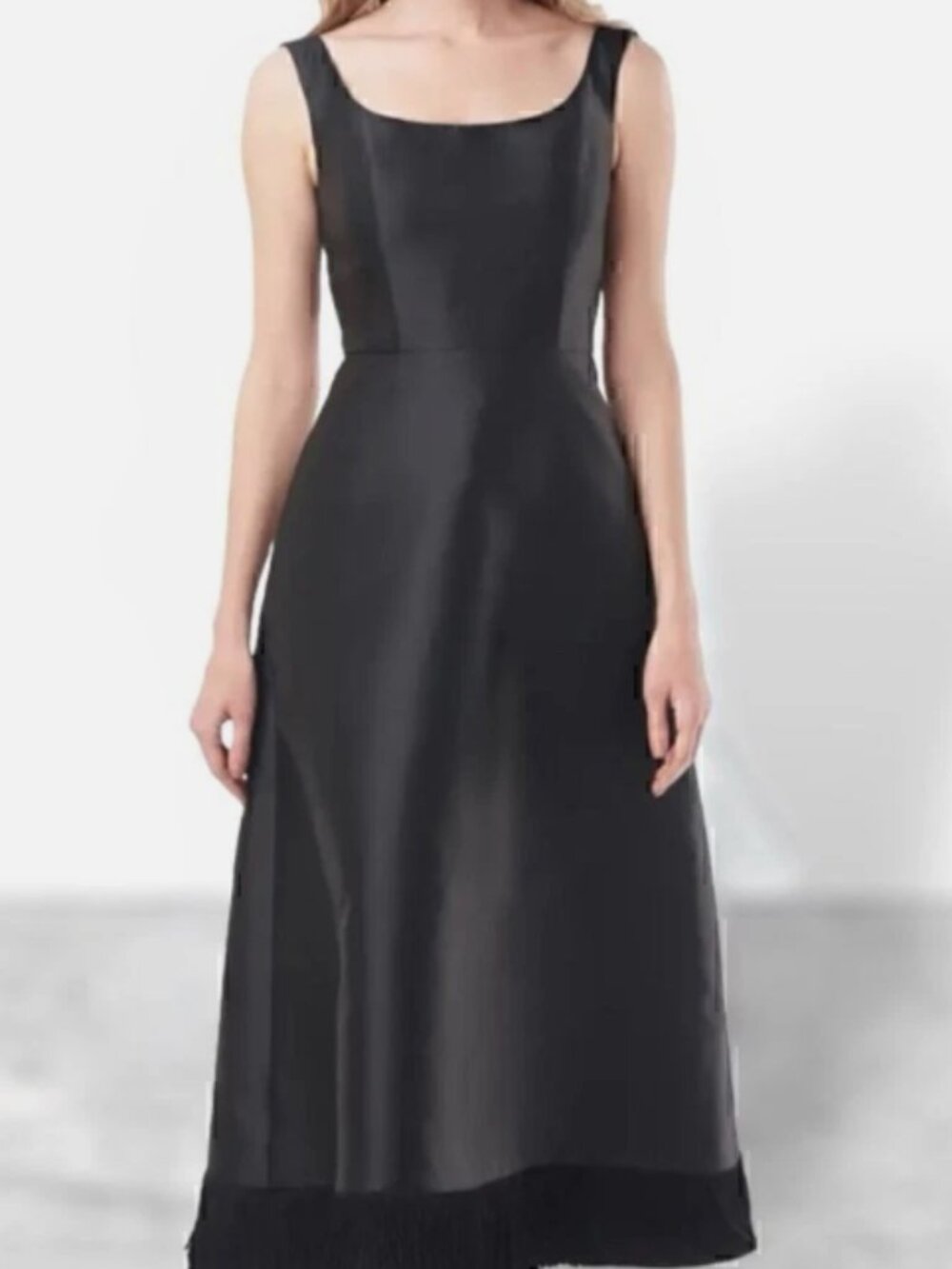 Kay Unger Isabella Fringe Midi Dress